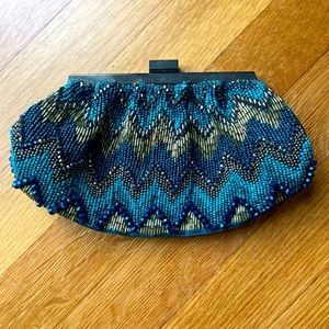 Beaded Clutch with Chain Strap